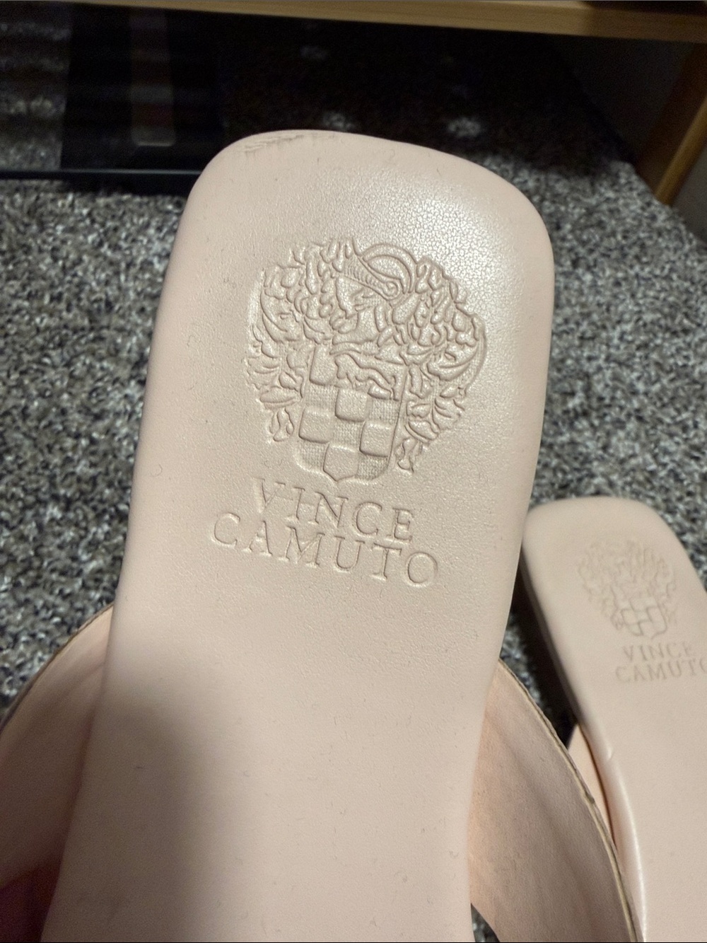 Vince Camuto Blush Square-Toe Slide Sandals - Picture 3 of 4